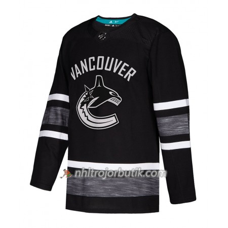 Män Ishockey Vancouver Canucks tröja Blank Svart 2019 All-Star Adidas Authentic